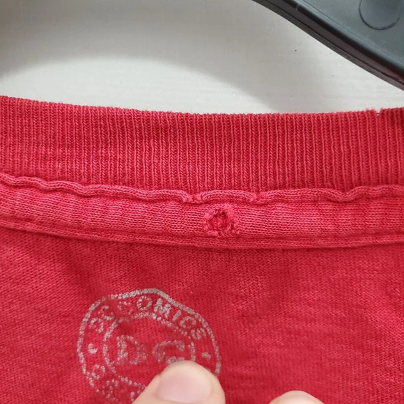 DC Comics The Flash Men's Y2K Red Heavy Distressed Vintage Short Sleeve Tee Sz L - Picture 4 of 6